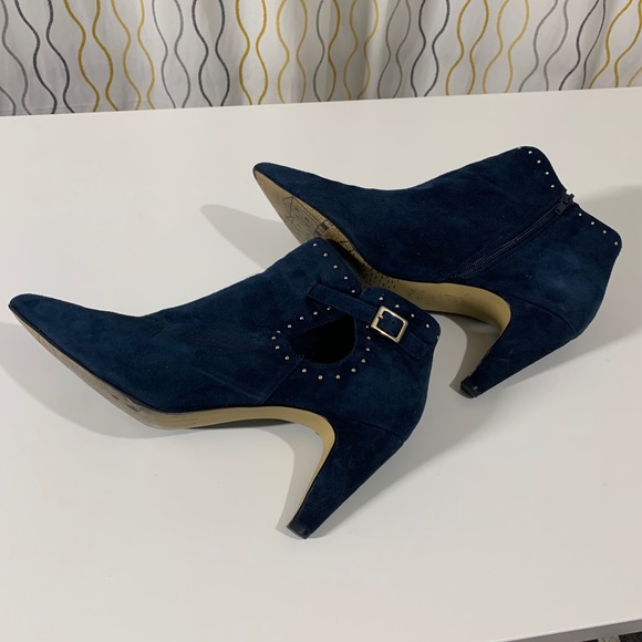 Blue Swade Pointy Booties - Picture 2 of 5